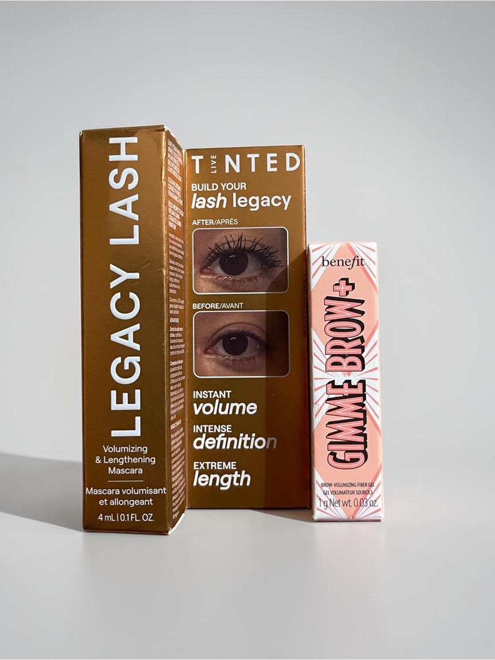 Benefit Gimme Brow + Tinted Live Mascara Set New In Box